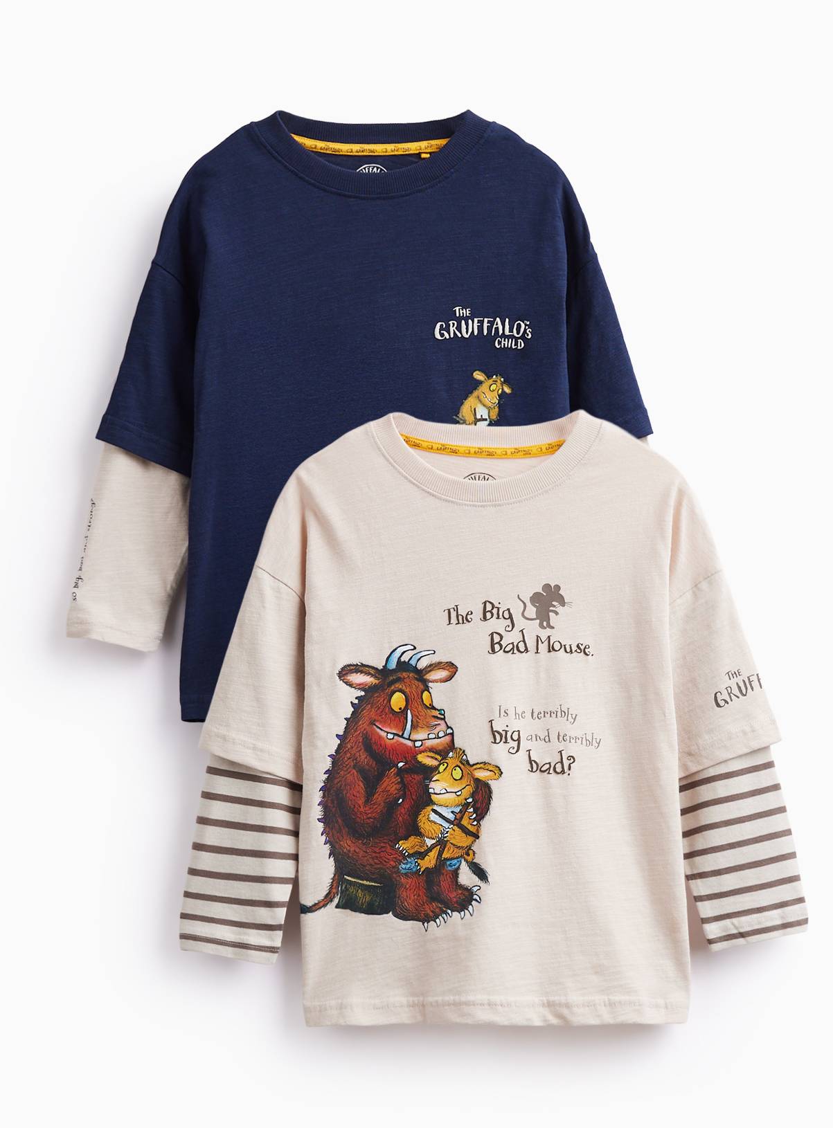 The Gruffalo Big Bad Mouse Sweatshirts 2-Pack 1-2 years - Image 1